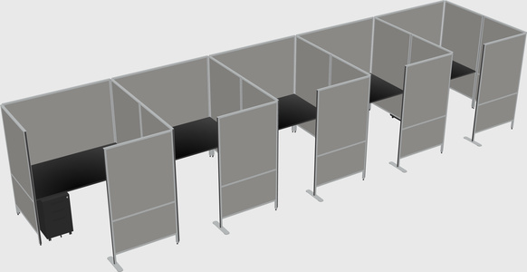 Flexible panel system with privacy