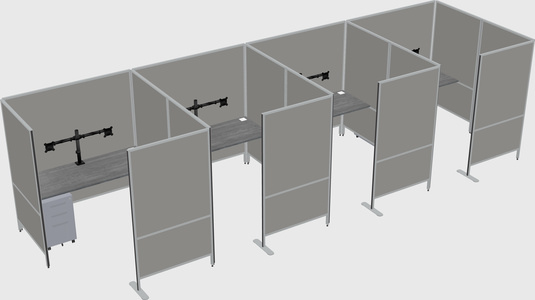 Flexible panel system with privacy