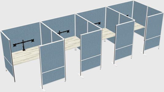 Flexible panel system with privacy