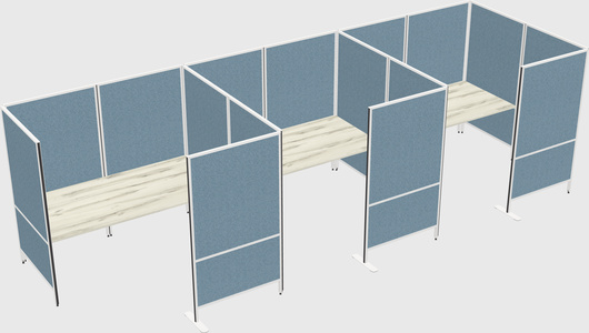 Flexible panel system with privacy