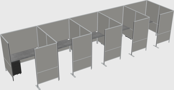 Flexible panel system with privacy