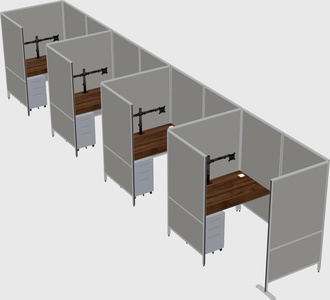 Small private panel system