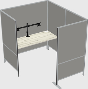 Flexible panel system with privacy
