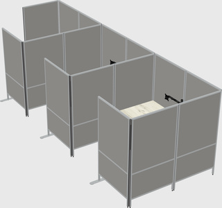 Flexible panel system with privacy