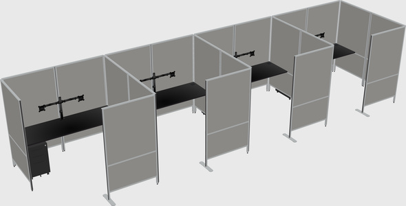 Flexible panel system with privacy
