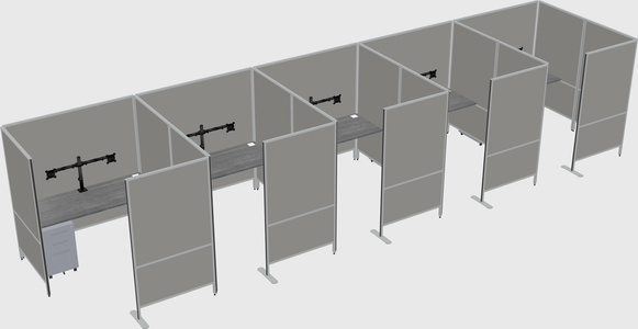 Flexible panel system with privacy