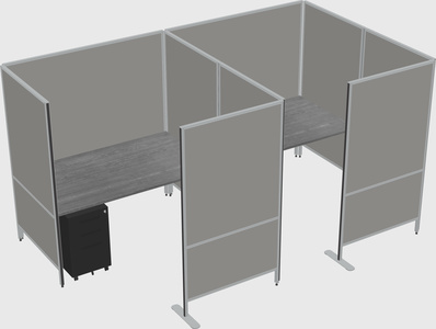 Flexible panel system with privacy