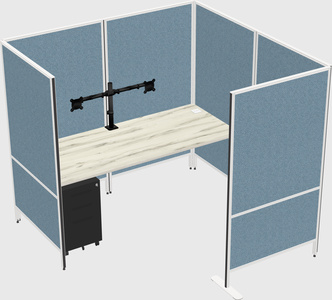 Flexible panel system with privacy