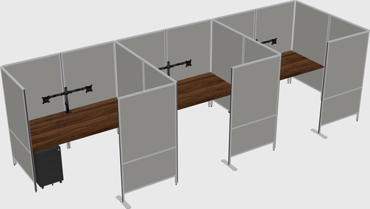 Flexible panel system with privacy