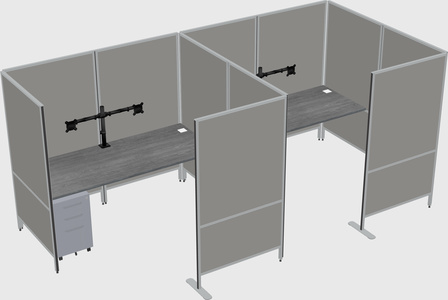 Flexible panel system with privacy