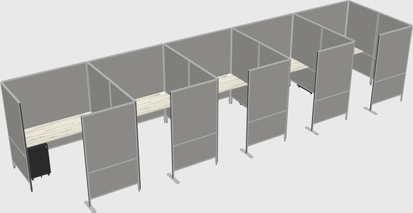 Flexible panel system with privacy