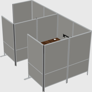 Flexible panel system with privacy