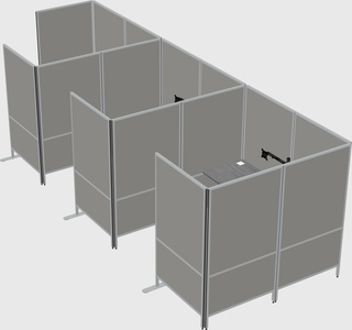 Flexible panel system with privacy