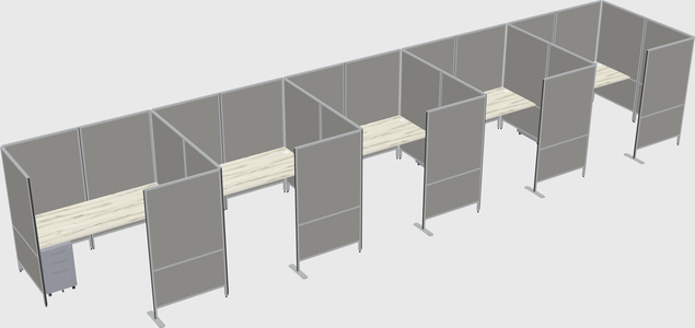 Flexible panel system with privacy