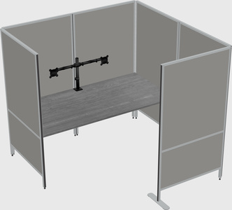 Flexible panel system with privacy