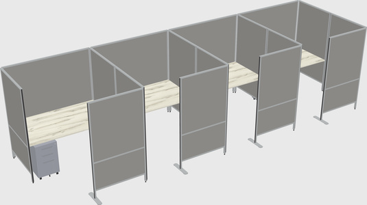 Flexible panel system with privacy
