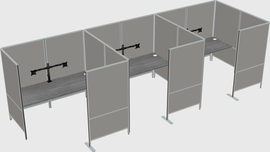 Flexible panel system with privacy