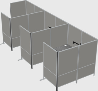 Flexible panel system with privacy