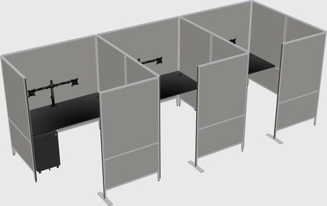 Flexible panel system with privacy