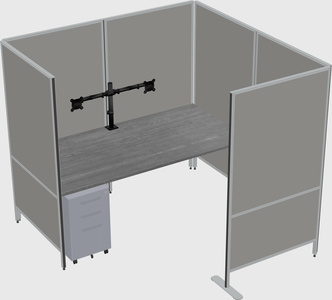 Flexible panel system with privacy