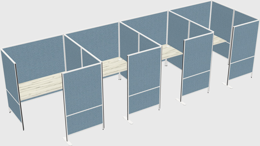 Flexible panel system with privacy