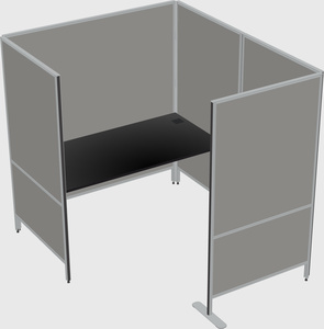 Flexible panel system with privacy