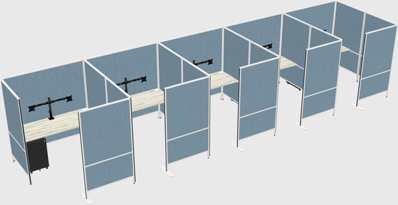 Flexible panel system with privacy
