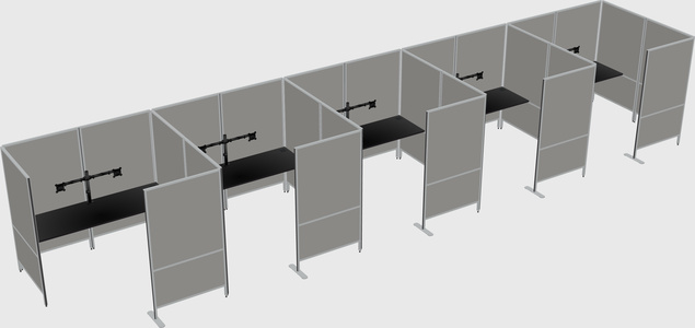Flexible panel system with privacy
