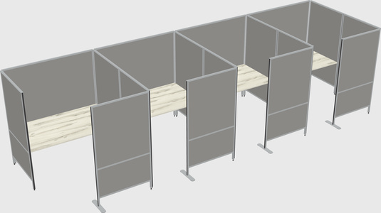 Flexible panel system with privacy