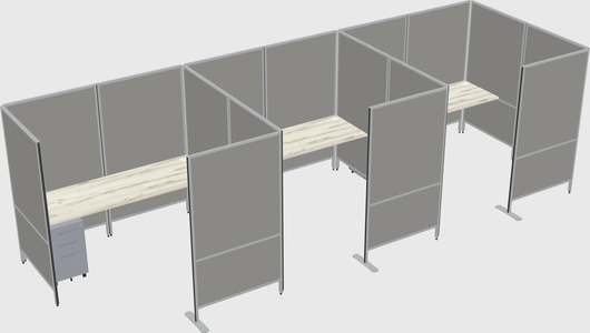 Flexible panel system with privacy