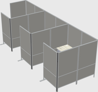 Flexible panel system with privacy