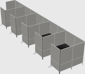 Flexible panel system with privacy