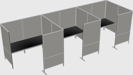 Flexible panel system with privacy