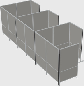 Flexible panel system with privacy