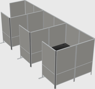 Flexible panel system with privacy