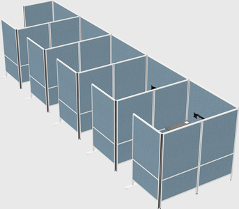 Flexible panel system with privacy