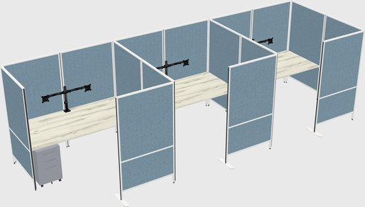 Flexible panel system with privacy