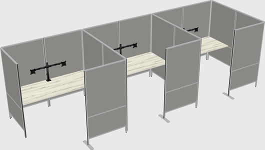 Flexible panel system with privacy