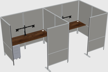 Flexible panel system with privacy