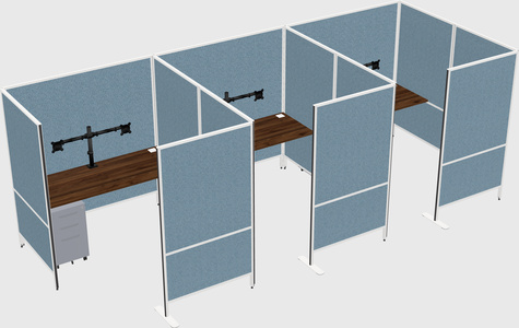 Flexible panel system with privacy