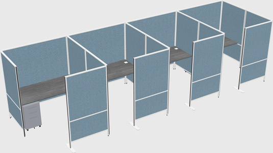 Flexible panel system with privacy