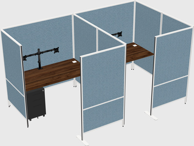 Flexible panel system with privacy