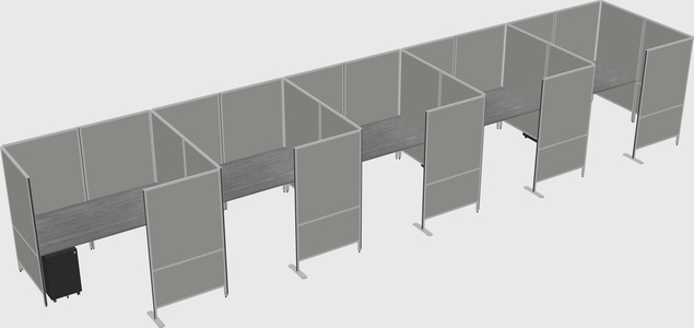 Flexible panel system with privacy