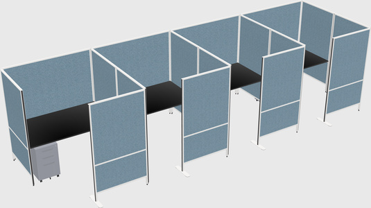 Flexible panel system with privacy