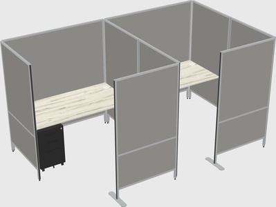 Flexible panel system with privacy