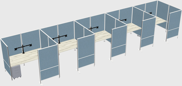 Flexible panel system with privacy