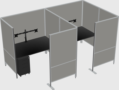 Flexible panel system with privacy