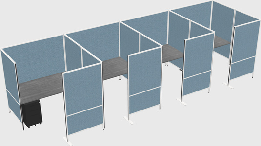Flexible panel system with privacy