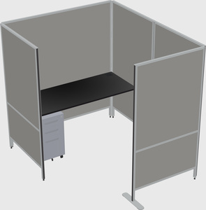 Flexible panel system with privacy