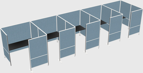 Flexible panel system with privacy